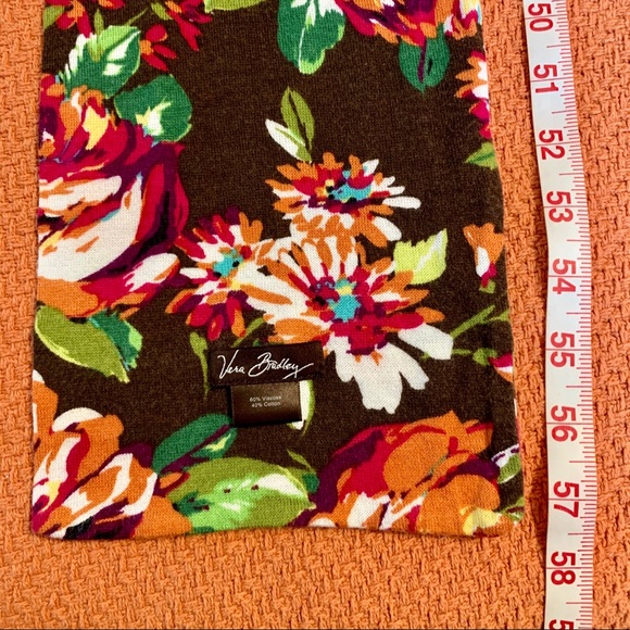 Vera Bradley Knit Scarf in English Rose NWOT - Picture 4 of 6